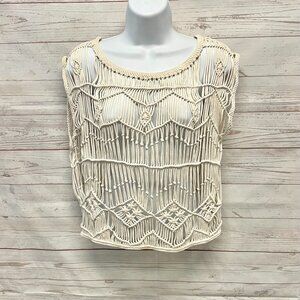 Ralph Lauren Denim Supply Cotton Macrame Top